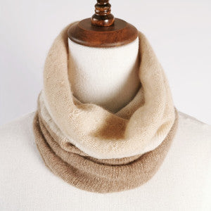 Soft Plain Snood Lightweight Infinity Travel Scarf Knitted Neck Warmer Cashmere for Women
