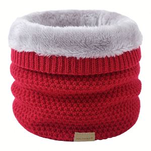 Plush Thick Neck Scarf Women Men Winter Knitted Cashmer-Like Collar Keep Warm Rings Scarves Outdoor Sport Collar Infinity Snood