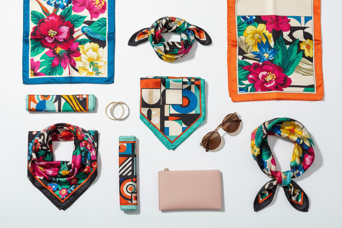 Silk & Square Scarves