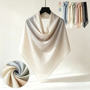 Soft Satin Silk Square Scarf Women Lightweight Floral Jacquard Bandana Head Scarves Multi Color Available