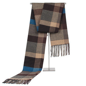 Luxury Men and Women Cashmere-like Plaid Scarf Winter Other Scarves New Fashion Style Other Scarves